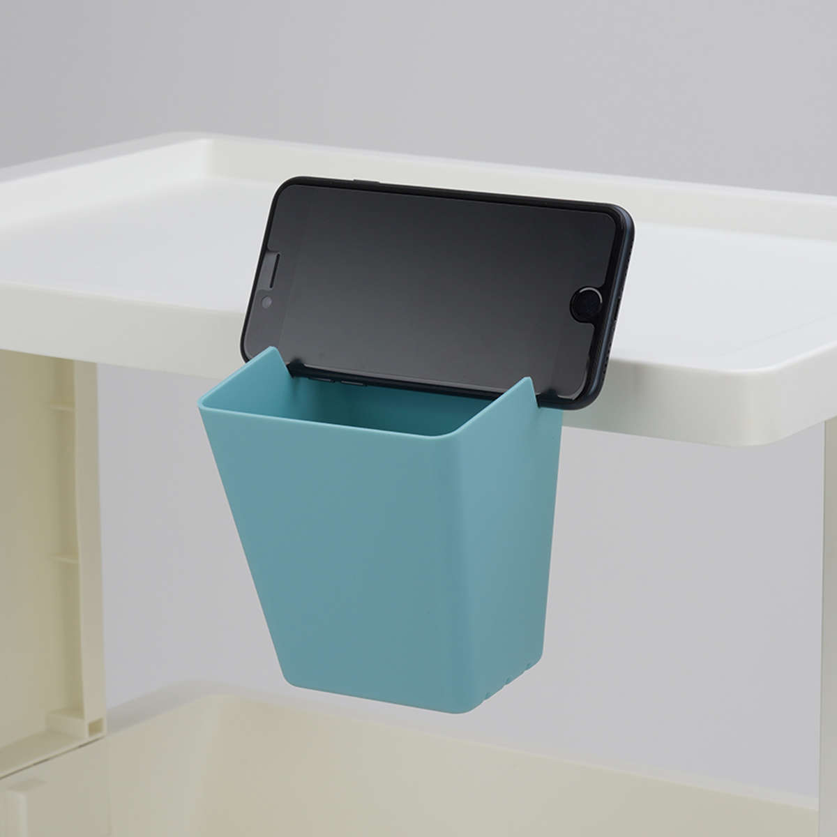 小物収納 リセスタイル ワゴン ポケット 4個組 ( リセ LISE用パーツ 追加 小分け 仕切り ケース インナーケース 引掛けられる フック ラック 収納 掛ける 部品 ごみ箱 スマホスタンド キッチンツール 洗面小物 リセシリーズ ) 【ブラック】 ブラック