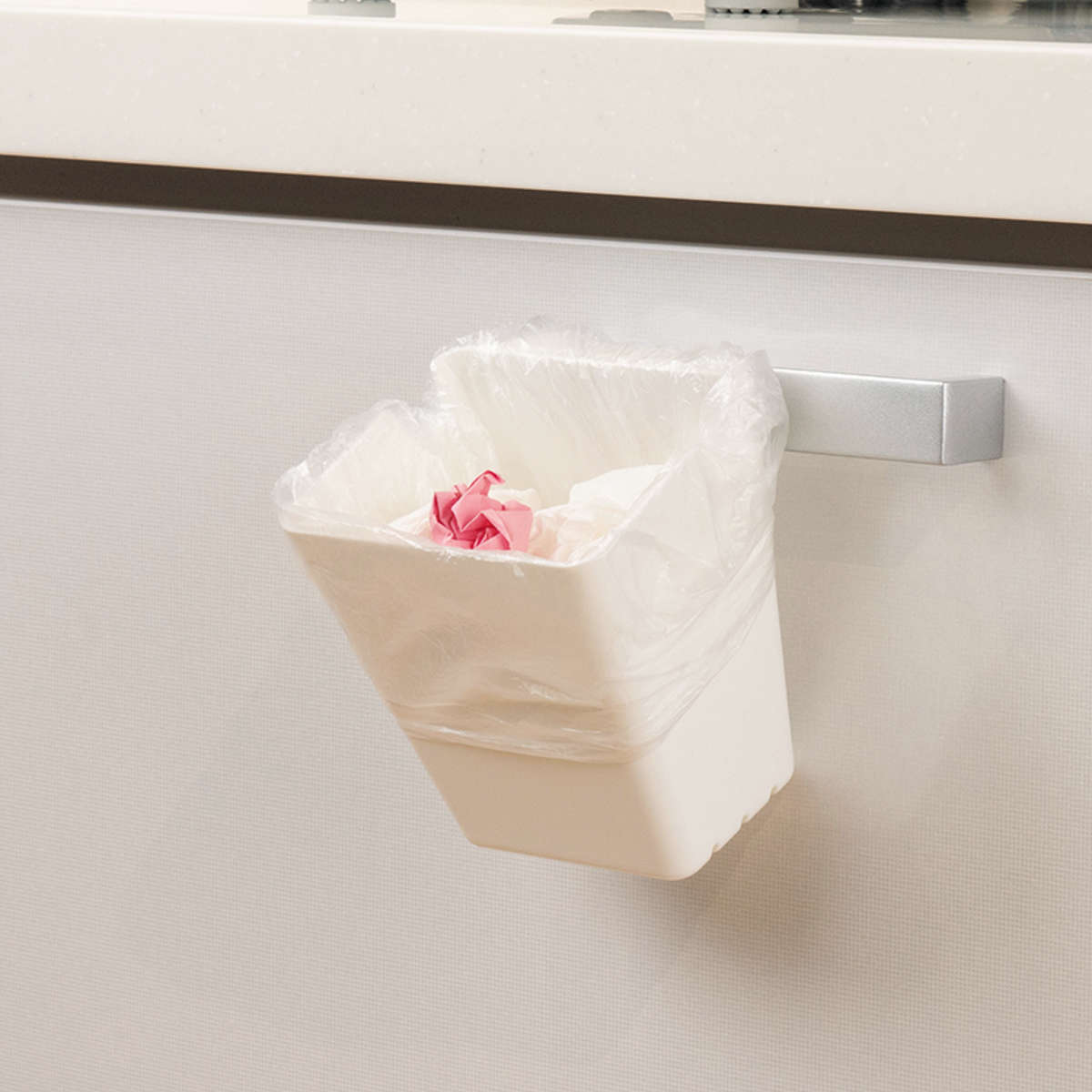 小物収納 リセスタイル ワゴン ポケット 4個組 ( リセ LISE用パーツ 追加 小分け 仕切り ケース インナーケース 引掛けられる フック ラック 収納 掛ける 部品 ごみ箱 スマホスタンド キッチンツール 洗面小物 リセシリーズ ) 【ブラック】 ブラック