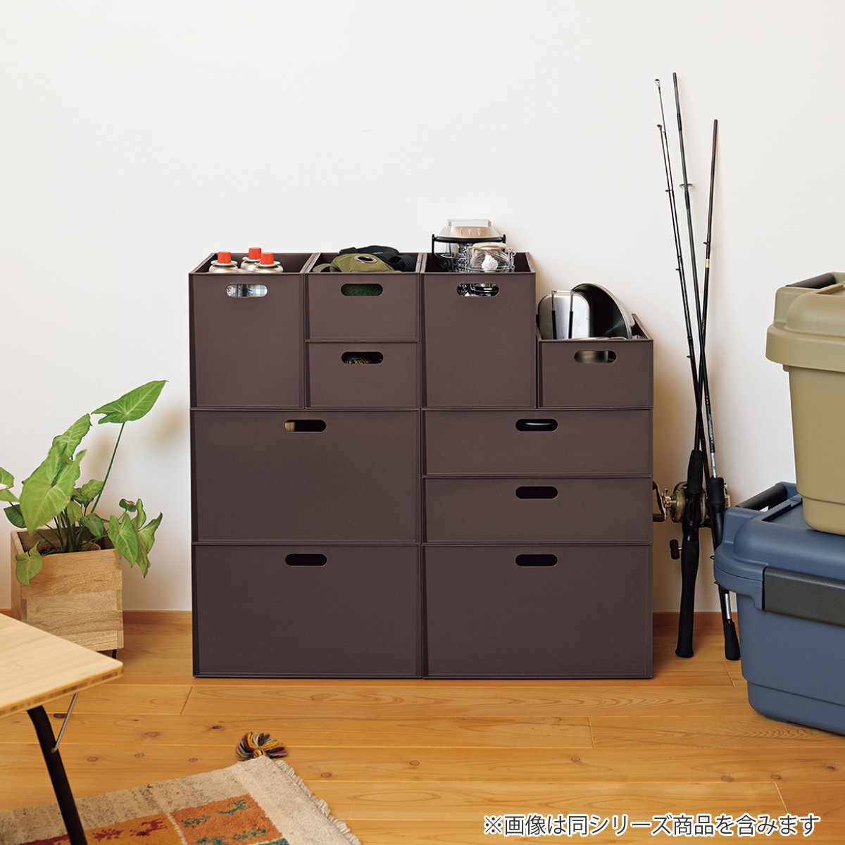 収納ボックス カロキューブ 縦型ハーフ カラーボックス 幅19.5×奥行27×高さ12cm ( 収納ケース プラスチック 小物 収納 インナーボックス 日本製 積み重ね キッチン おもちゃ ボックス ケース 浅型 小物入れ ) 【ホワイト】 ホワイト