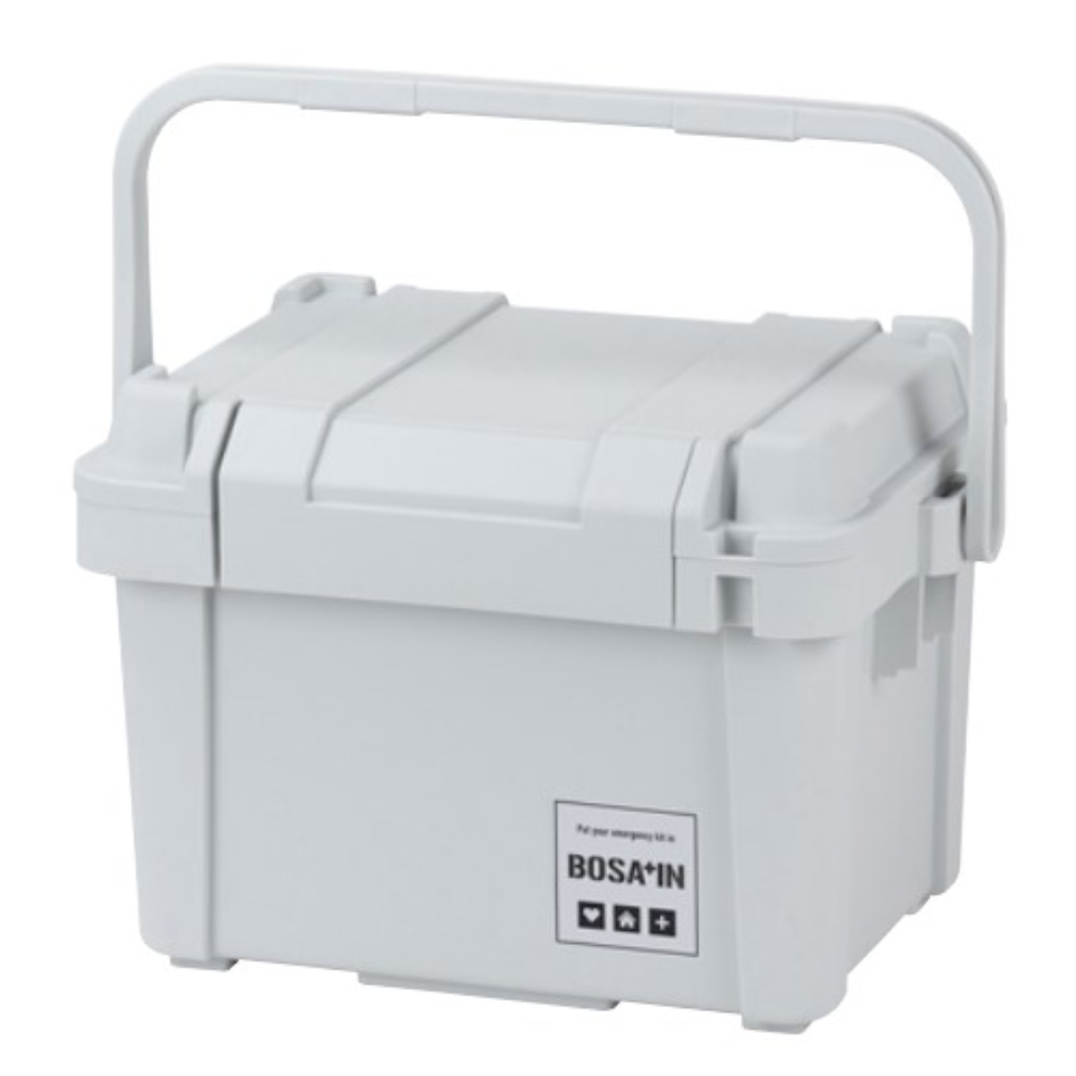 収納ボックス 防災 パッキン付き 頑丈ボックス 500 BOSA+IN 持ち手付き 幅51.8×奥行36×高さ34.5cm ( 収納ケース 収納 フタ付き ボックス 収納コンテナ 大容量 ケース ハンドル付き 持ち手 バックル付き 頑丈箱 防災グッズ )