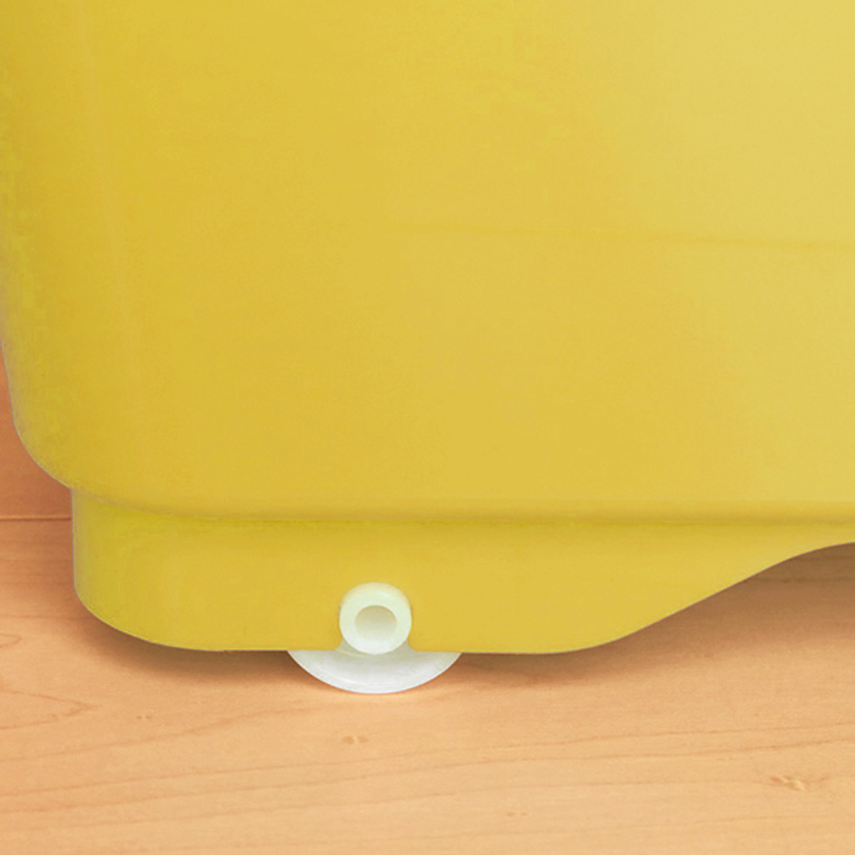 収納ボックス ふた付き 幅38.5×奥行50×高さ30cm フォーシービビッド ( イエロー おもちゃ 収納 収納ケース おもちゃ箱 子ども部屋 深型 衣類 衣装ケース スタッキング 積み重ね キャスター付き 押入れ収納 )