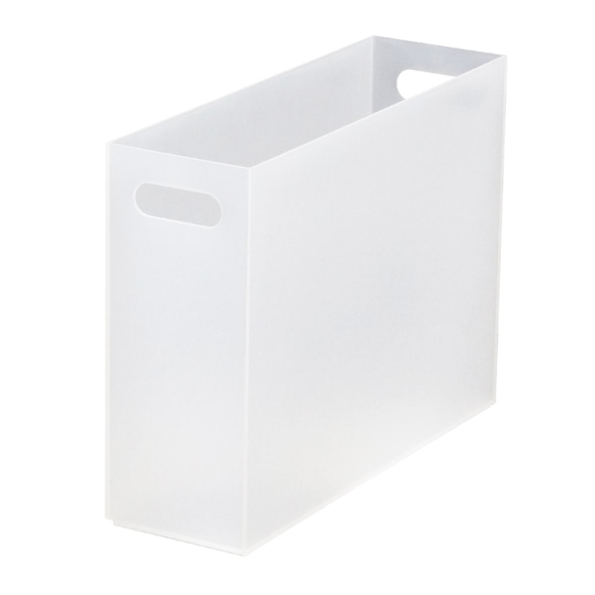 ファイルケース A4 6個セット ストレーショナリー スリムボックス 横型 ボックス型 ( ファイルボックス ファイルスタンド 書類収納 収納 プラスチック デスク 卓上収納 小物収納 ファイル ケース A4ファイル 書類 整理 仕分け ) 【ホワイト】 ホワイト