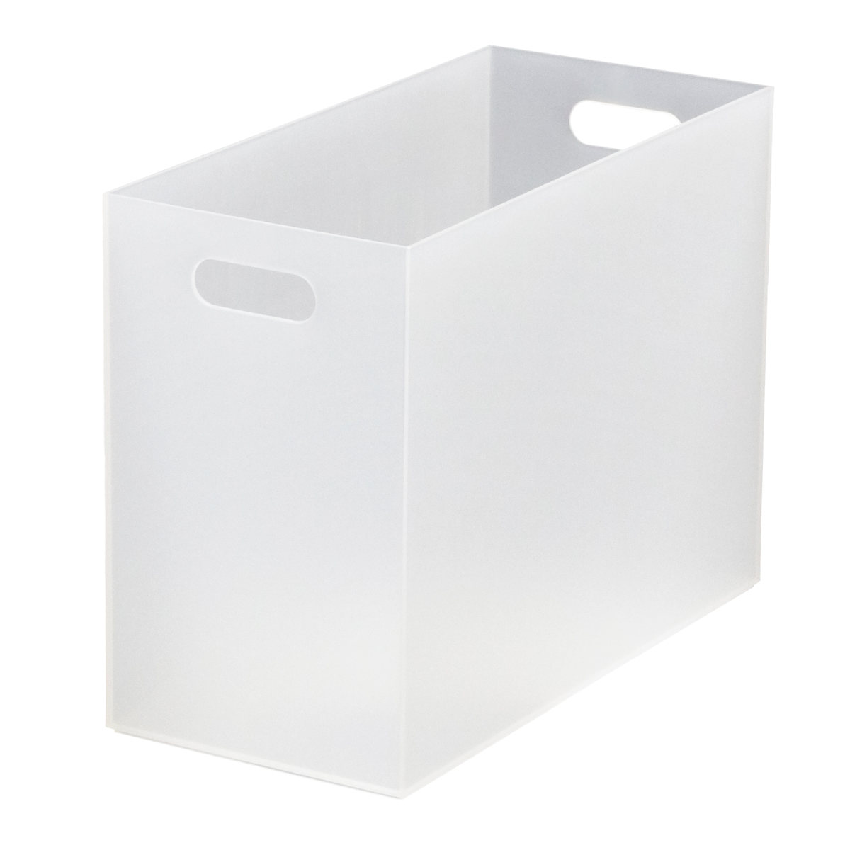 ファイルケース A4 ストレーショナリー ワイドボックス 横型 ボックス型 ( ファイルボックス ファイルスタンド 書類収納 収納 プラスチック デスク 卓上収納 小物収納 ファイル ケース A4ファイル 書類 整理 仕分け クリアファイル ) 【ホワイト】 ホワイト