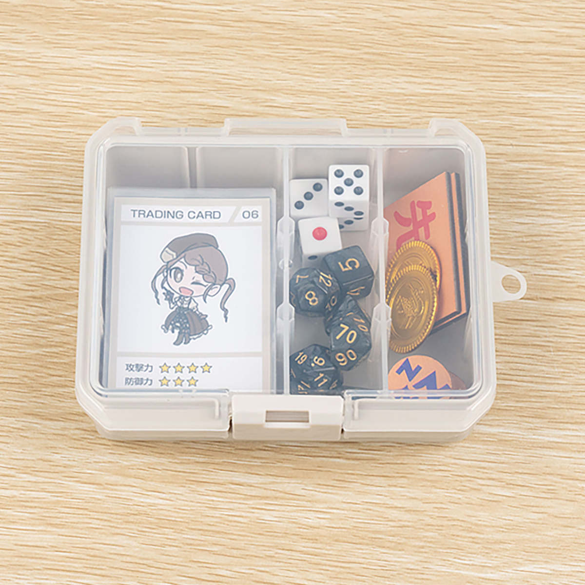 収納ケース 仕切板付き コレクションケース深型 155F 推し活 ( ホワイト クリア ピンク イエロー グリーン ブルー パープル グレー ベージュ 推し活グッズ 推し ケース かわいい おしゃれ 飾れる 飾る ディスプレイ ) 【ホワイト】 ホワイト