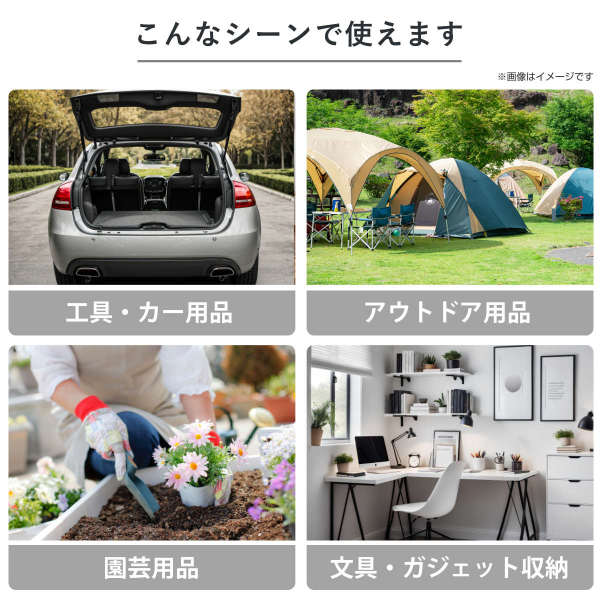 ツールボックス 幅39cm ガンメタ塗装 浅型トレー付き 工具箱 ( 収納ボックス 収納 ボックス ケース 道具箱 頑丈 丈夫 工具入れ 工具ケース トレー付き DIY 用品 道具 アウトドア キャンプ 小物入れ 小物収納 小物ケース )