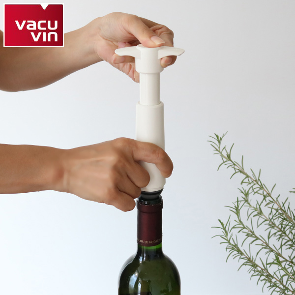 ボトルストッパー vacuvin ポンプ ストッパー ブリスターセット （ バキュバン ワイン保存 ワイングッズ ワイン用品 酸化防止 密閉保存