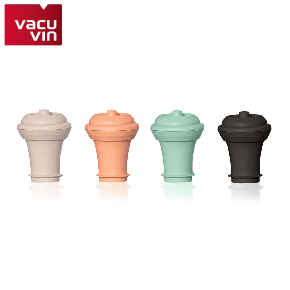 ワインストッパー バキュバン スペアストッパー ループカラーセット ( vacuvin 栓 スペア ボトルストッパー ワイン保存 ワイングッズ 酸化防止 密閉保存 替え栓 脱気 保存栓 ワイン用キャップ ワインキャップ ワイン用品 おしゃれ )