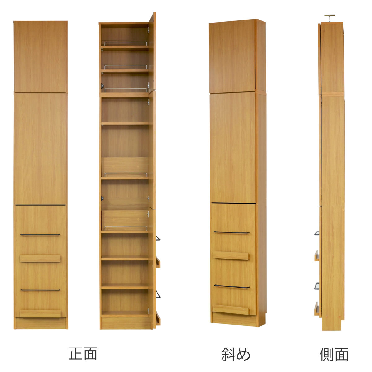 本棚 幅41.5cm 上置きセット 1cmピッチ ディスプレイラック スリム 薄型 扉付棚 ( ラック 棚 1cm刻み 可動棚 奥行スリム 上置き棚 飾り棚 ディスプレイ 雑誌 壁面 大容量 ダークブラウン ホワイト ライトブラウン ) 【ホワイト】 ホワイト