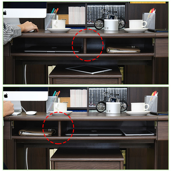 パソコンデスク ワイド サイズが選べるオフィスデスク 引出し付き ( デスク 机 幅180cm 幅190cm 幅200cm 幅210cm ワイドデスク 木目調 2人 オープン収納 収納 ワークデスク PCデスク パソコン 学習机 書斎 棚 配線穴 子ども部屋 ) 【幅190cm】 幅190cm