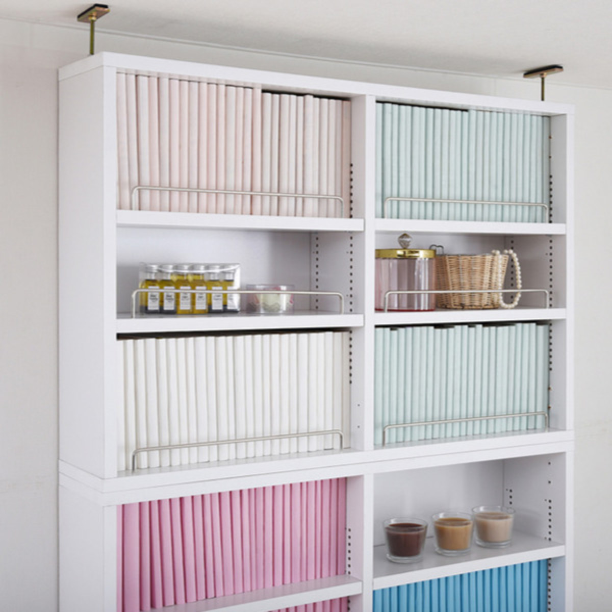 本棚 ブックシェルフ用上置き棚 幅81cm 1cmピッチ スリム 薄型 ( 専用 上置き 追加棚 収納 収納棚 可動棚 ホワイト ブラウン ライトブラウン おしゃれ ) 【ライトブラウン】 ライトブラウン