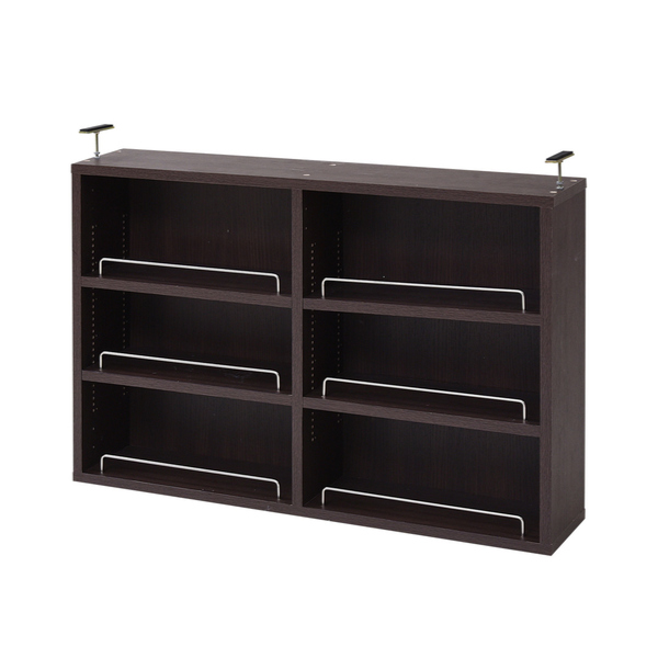 本棚 ブックシェルフ用上置き棚 幅81cm 1cmピッチ スリム 薄型 ( 専用 上置き 追加棚 収納 収納棚 可動棚 ホワイト ブラウン ライトブラウン おしゃれ ) 【ライトブラウン】 ライトブラウン