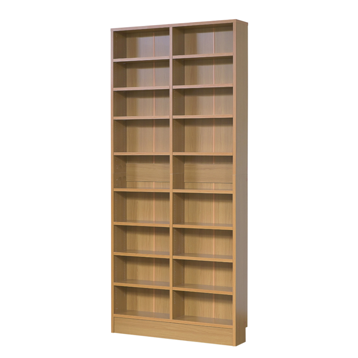 本棚 幅81cm 1cmピッチ ブックシェルフ スリム 薄型 オープン棚 ( 壁面収納 ラック シェルフ コミックラック 大容量 収納棚 コミック収納 漫画収納 ホワイト ブラウン ライトブラウン 木目 おしゃれ ) 【ホワイト】 ホワイト