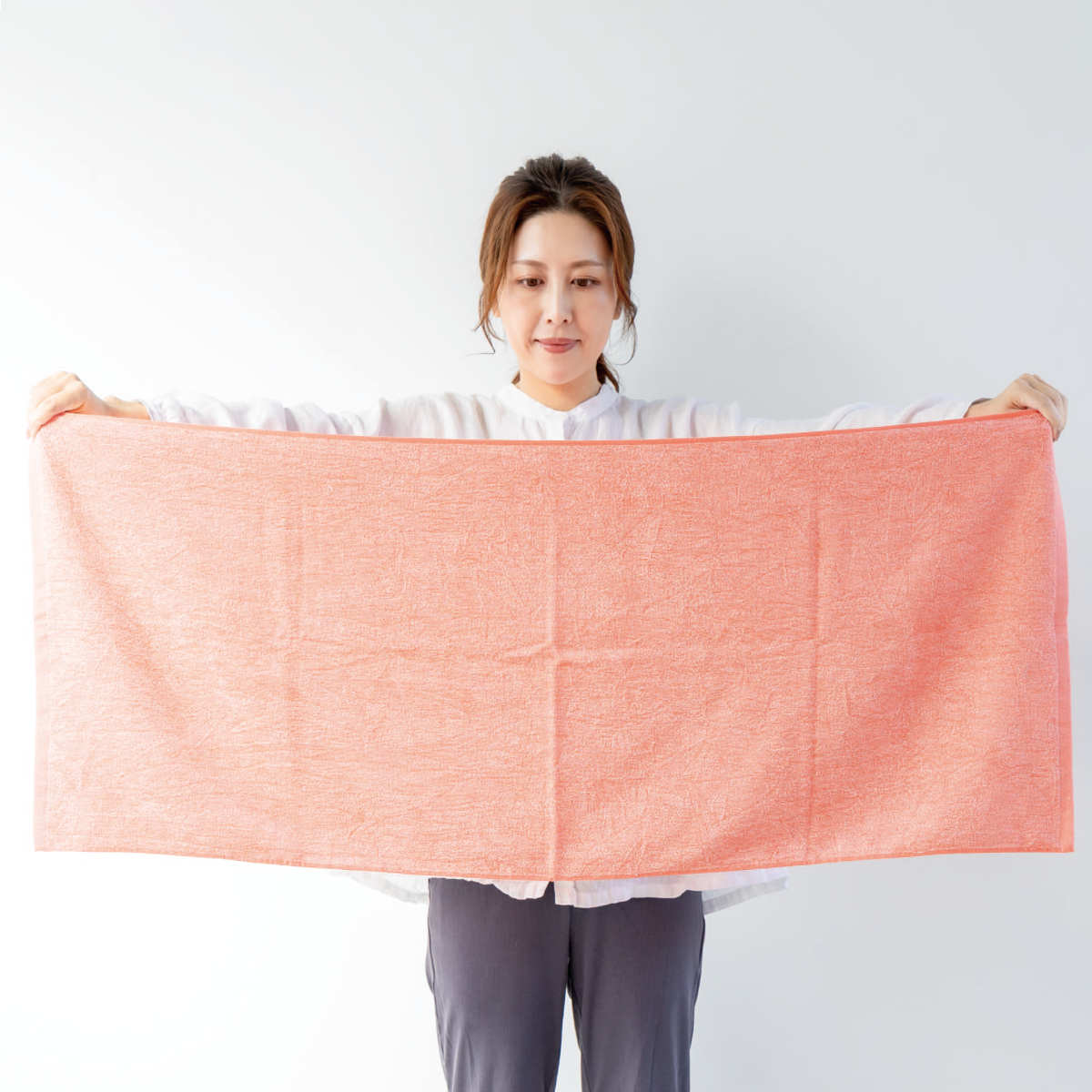 ミニバスタオル KAWAC カピバラの毛のように早く乾くタオル タオル 約 45×110cm ( 泉州タオル バスタオル ミニ 綿100% カワク 速乾 吸水 日本製 湯上りタオル 45×100 コンパクト ベージュ ピンク イエロー ミント ブルー ) 【ミント】 ミント