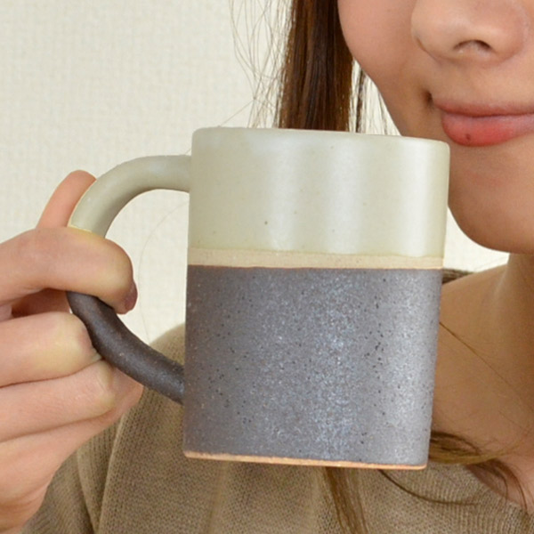 マグカップ オリゾン ストレート 240ml 3個セット 陶器製 美濃焼 ショコラ ( 日本製 マグ 手作り 職人 カップ コップ 食器 陶器 タンブラー ) 【ショコラ】 ショコラ