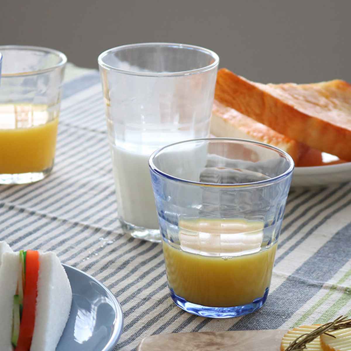 コップ DURALEX デュラレックス PRISME プリズムマリン 275ml 同色4個セット グラス 食器 ( ガラス ガラスコップ ガラス製 タンブラー おしゃれ ガラス食器 シンプル ブルー 透明 洋食器 )