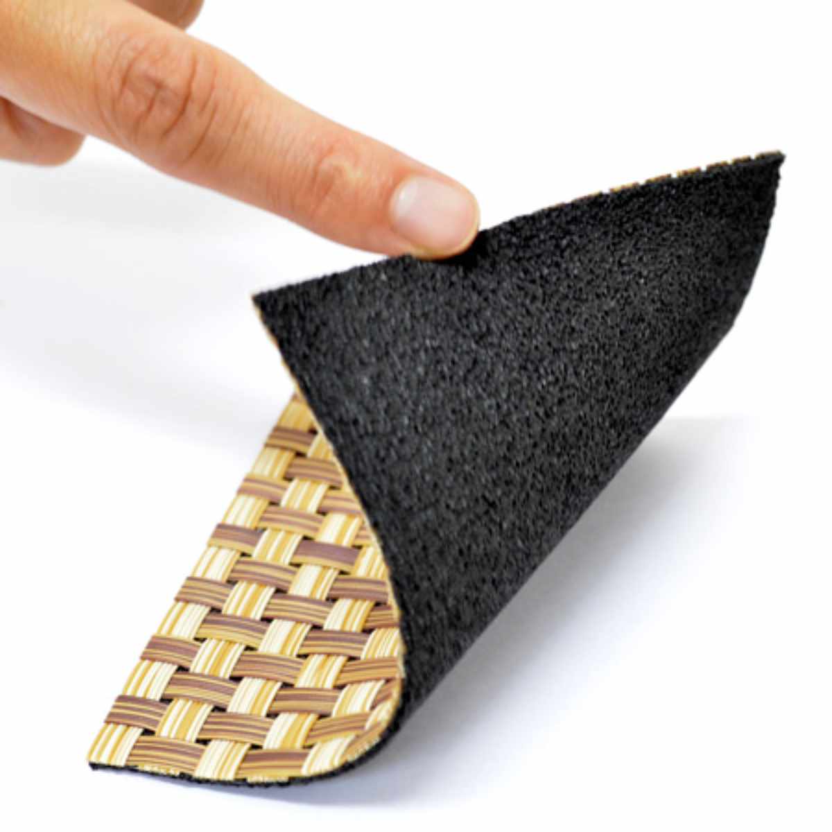 コースター 角 平織り 太幅 5枚セット ( ストロングコースター キッチン雑貨 キッチン用品 ) 【ブロンズ】 ブロンズ