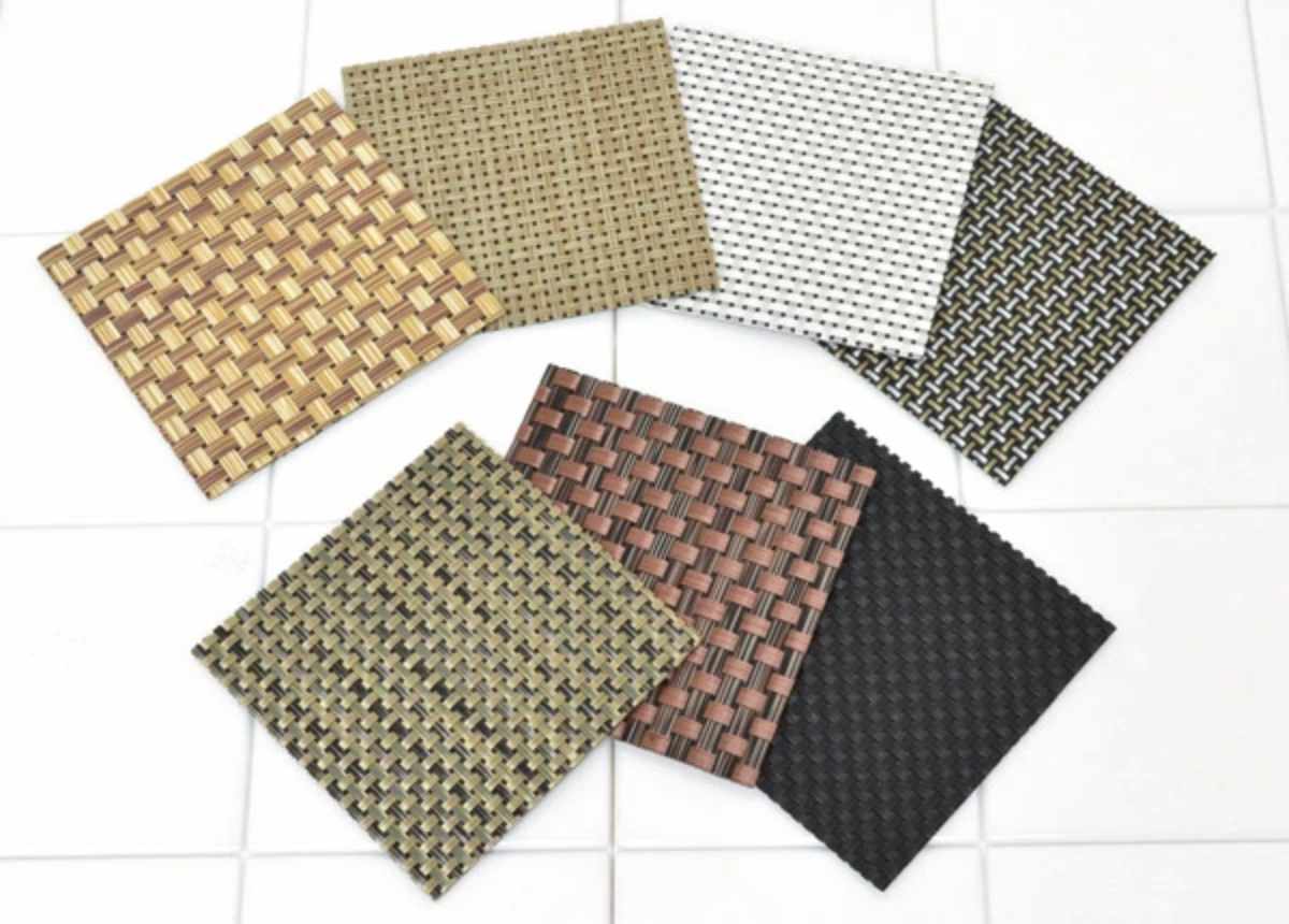 コースター 角 平織り 太幅 5枚セット ( ストロングコースター キッチン雑貨 キッチン用品 ) 【ブロンズ】 ブロンズ
