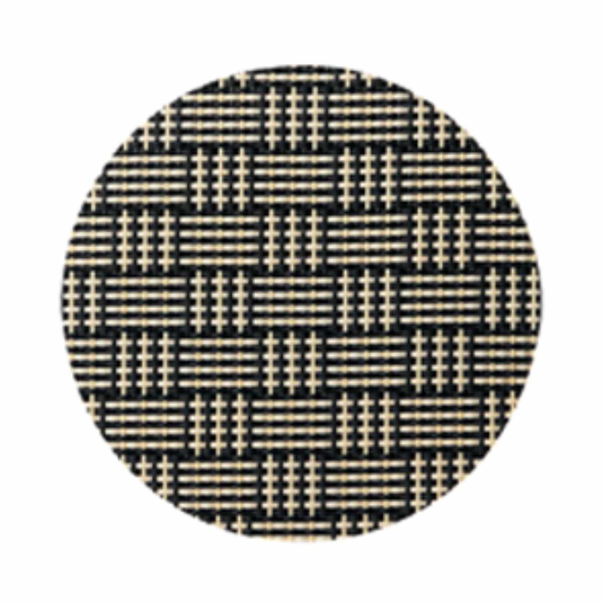 コースター 丸 朱子織り 5枚セット ( ストロングコースター キッチン雑貨 キッチン用品 ) 【ブラック】 ブラック