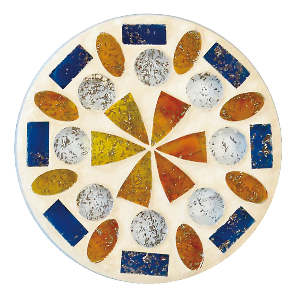 コースター ルミエールブリエ ( マット アクセサリートレイ ガラス モザイクガラス 丸 四角 キラキラ おしゃれ かわいい アジアン雑貨 アンティーク風 カフェ ) 【HNB】 HNB