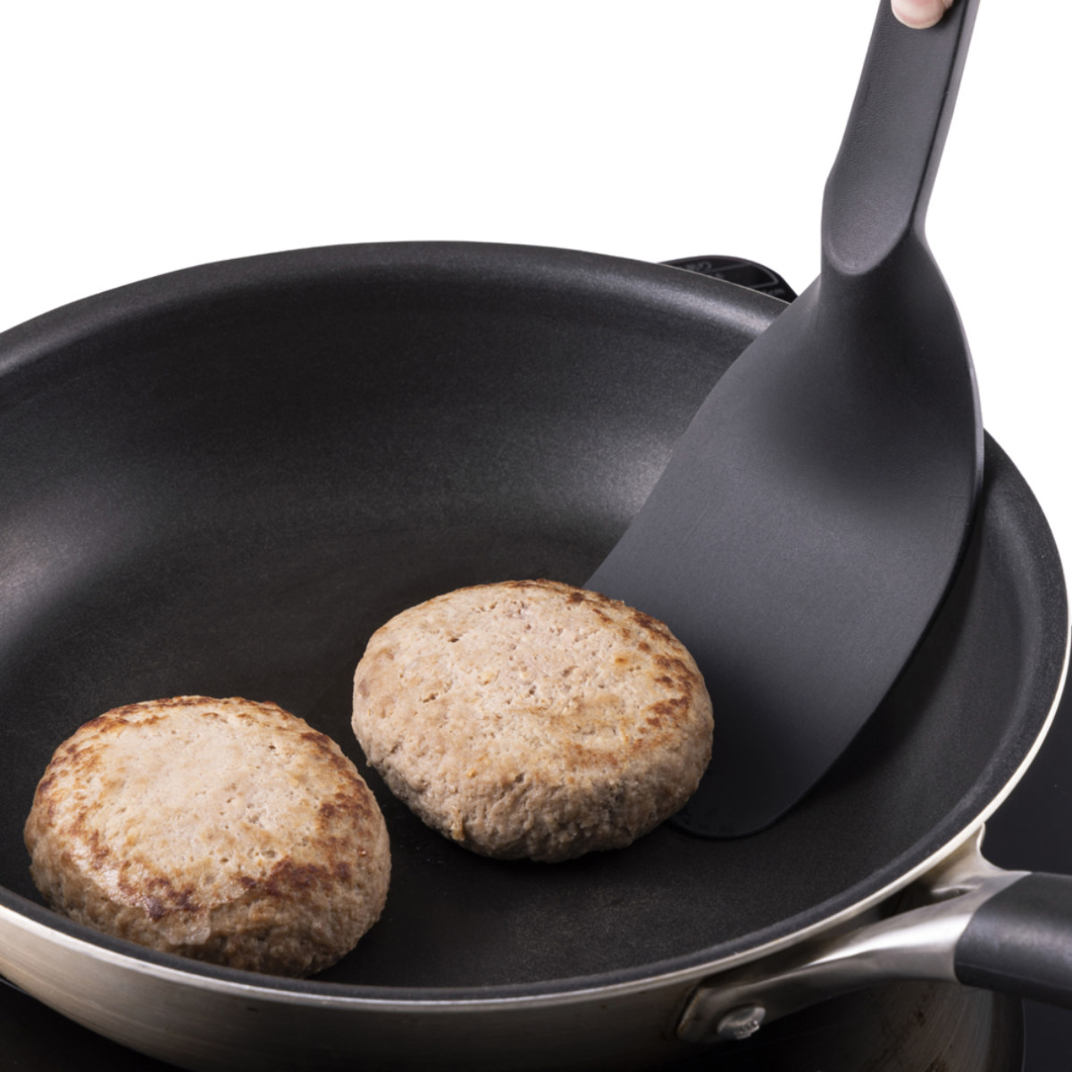 ターナー kasanaru 食洗機対応 フライ返し ( ナイロン製 へら ヘラ ブラック 下ごしらえ 料理用 調理用 しなる キッチンツール キッチン用品 耐熱 )