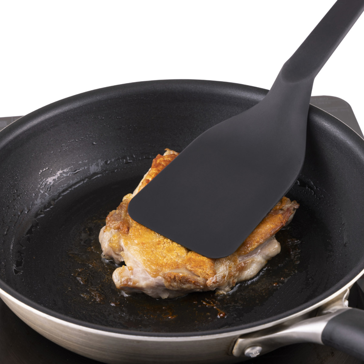 ターナー kasanaru 食洗機対応 フライ返し ( ナイロン製 へら ヘラ ブラック 下ごしらえ 料理用 調理用 しなる キッチンツール キッチン用品 耐熱 )