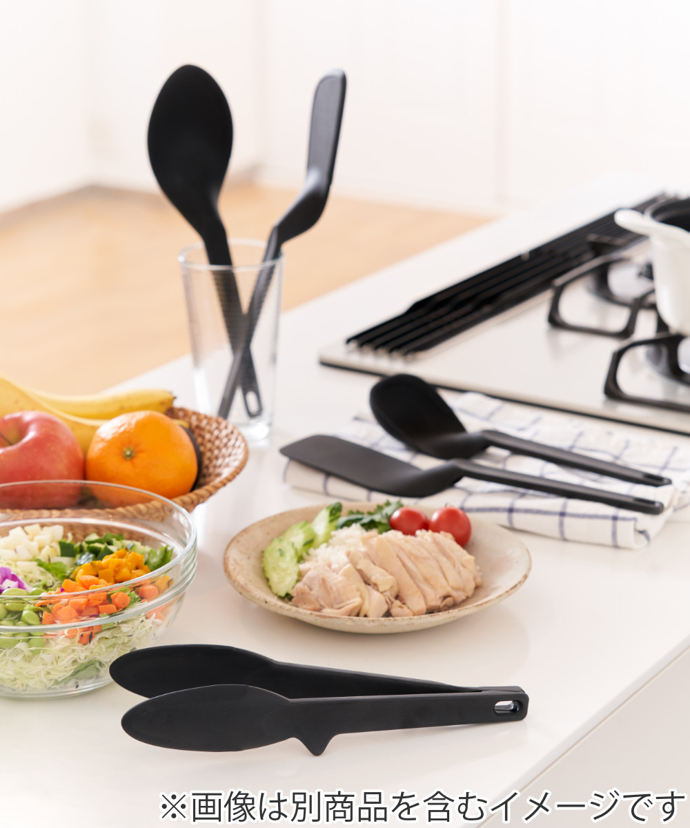ターナー kasanaru 食洗機対応 フライ返し ( ナイロン製 へら ヘラ ブラック 下ごしらえ 料理用 調理用 しなる キッチンツール キッチン用品 耐熱 )