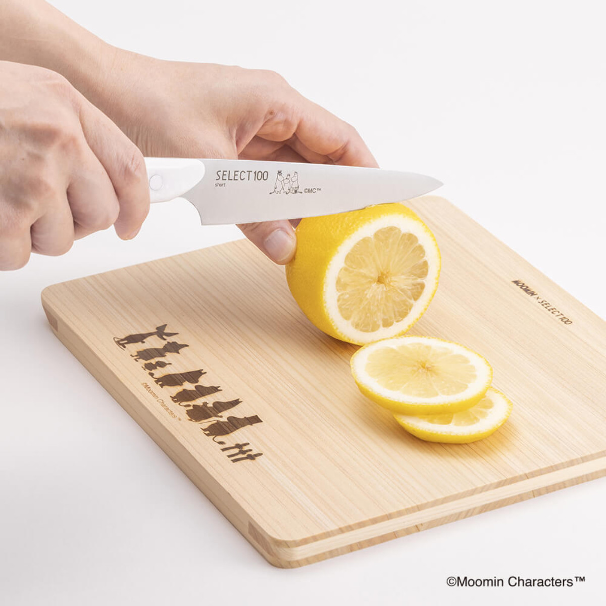 ペティナイフ 12cm SELECT100×ムーミン キッチンナイフ ショート 貝印 ( セレクト100 果物ナイフ 小型包丁 コンパクト 軽量 食洗機対応 フルーツナイフ 小型ナイフ 果物包丁 キッチンツール ナイフ 人工大理石 ハンドル )