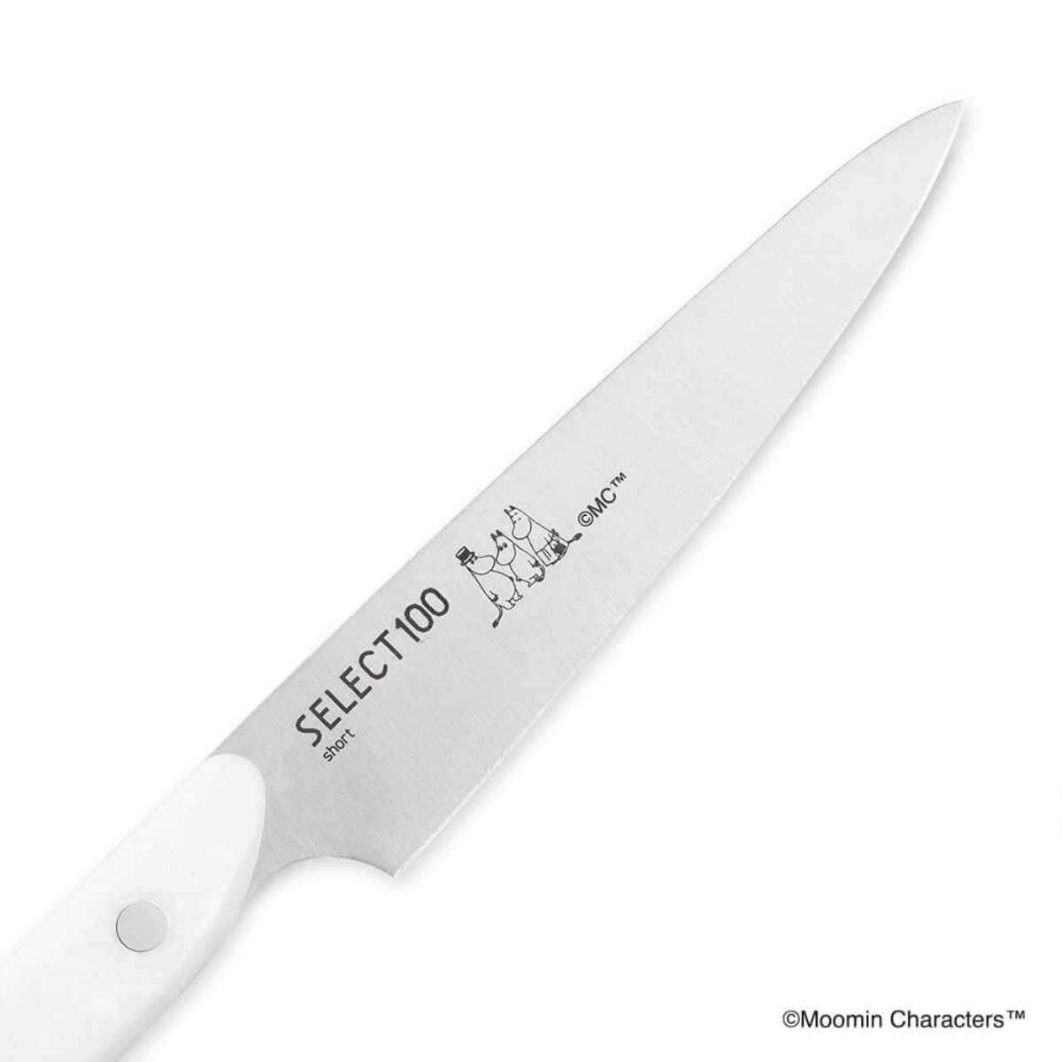 ペティナイフ 12cm SELECT100×ムーミン キッチンナイフ ショート 貝印 ( セレクト100 果物ナイフ 小型包丁 コンパクト 軽量 食洗機対応 フルーツナイフ 小型ナイフ 果物包丁 キッチンツール ナイフ 人工大理石 ハンドル )