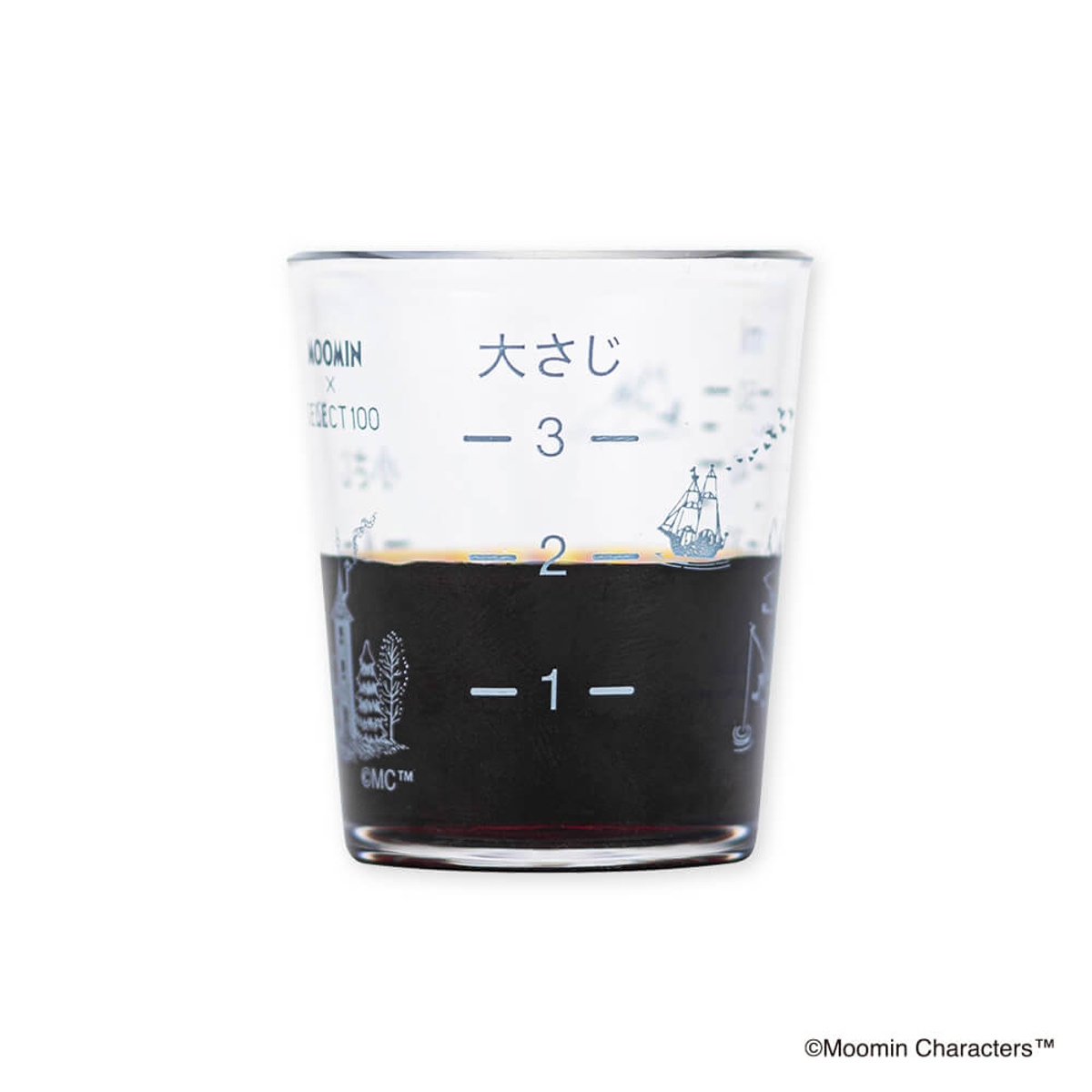 計量カップ 50ml SELECT100×ムーミン 蓋付き 食洗機対応 貝印 ( SELECT100 計量コップ メジャーカップ メジャーコップ 計量器具 フタ付き 製菓道具 下ごしらえ キッチンツール キッチン用品 リトルミイ スナフキン キャラクター )