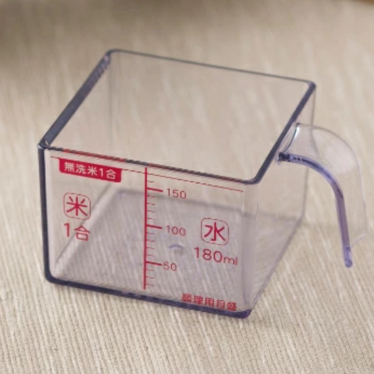 計量カップ 180ml 1合 角型 お米がすくいやすい角型カップ 貝印