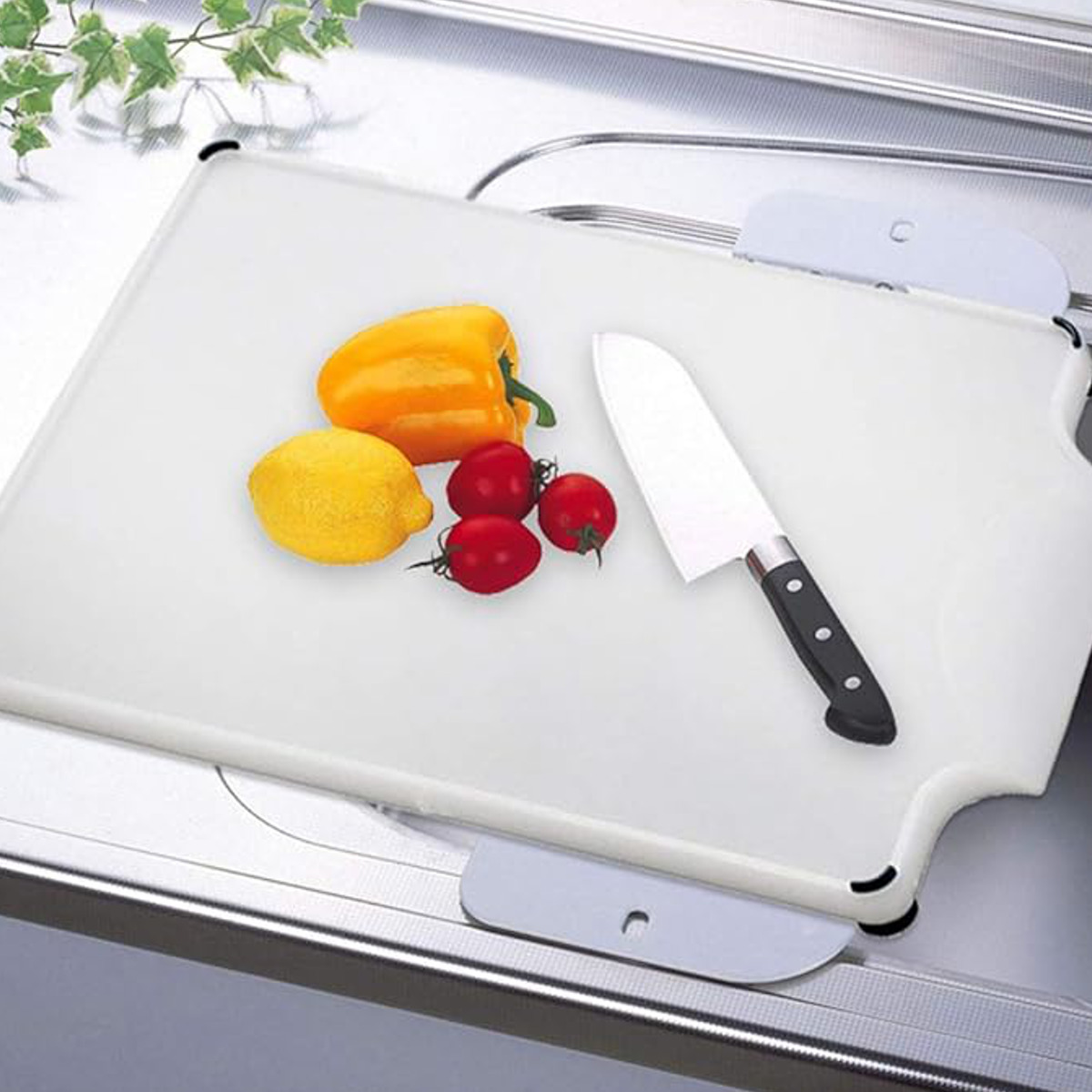 まな板 500×360 スムーズ調理ワイドまな板 貝印 （ まないた カッティングボード シンク 軽い シンクに渡せる 軽量 滑り止め付き 下ごしらえ キッチンツール 調理器具 ）