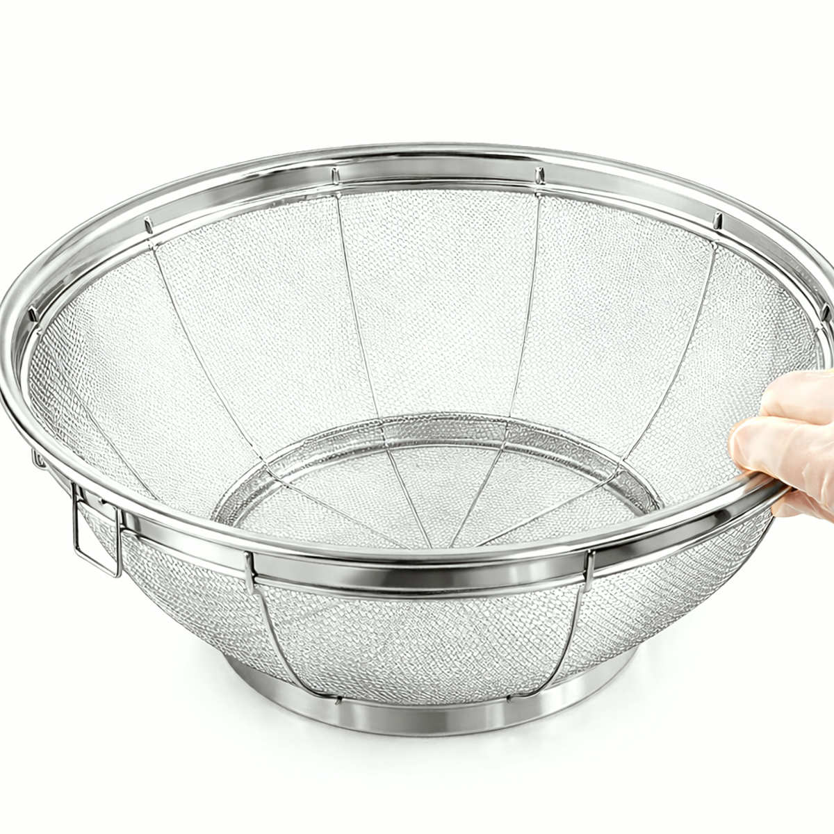 ザル 34cm 深型 NCD デラックス深型ザル 貝印 ( ステンレスザル 丸型 大きい メッシュ 34センチ 水切り 湯切り ステンレスざる 調理用ザル 脚付き 下ごしらえ )