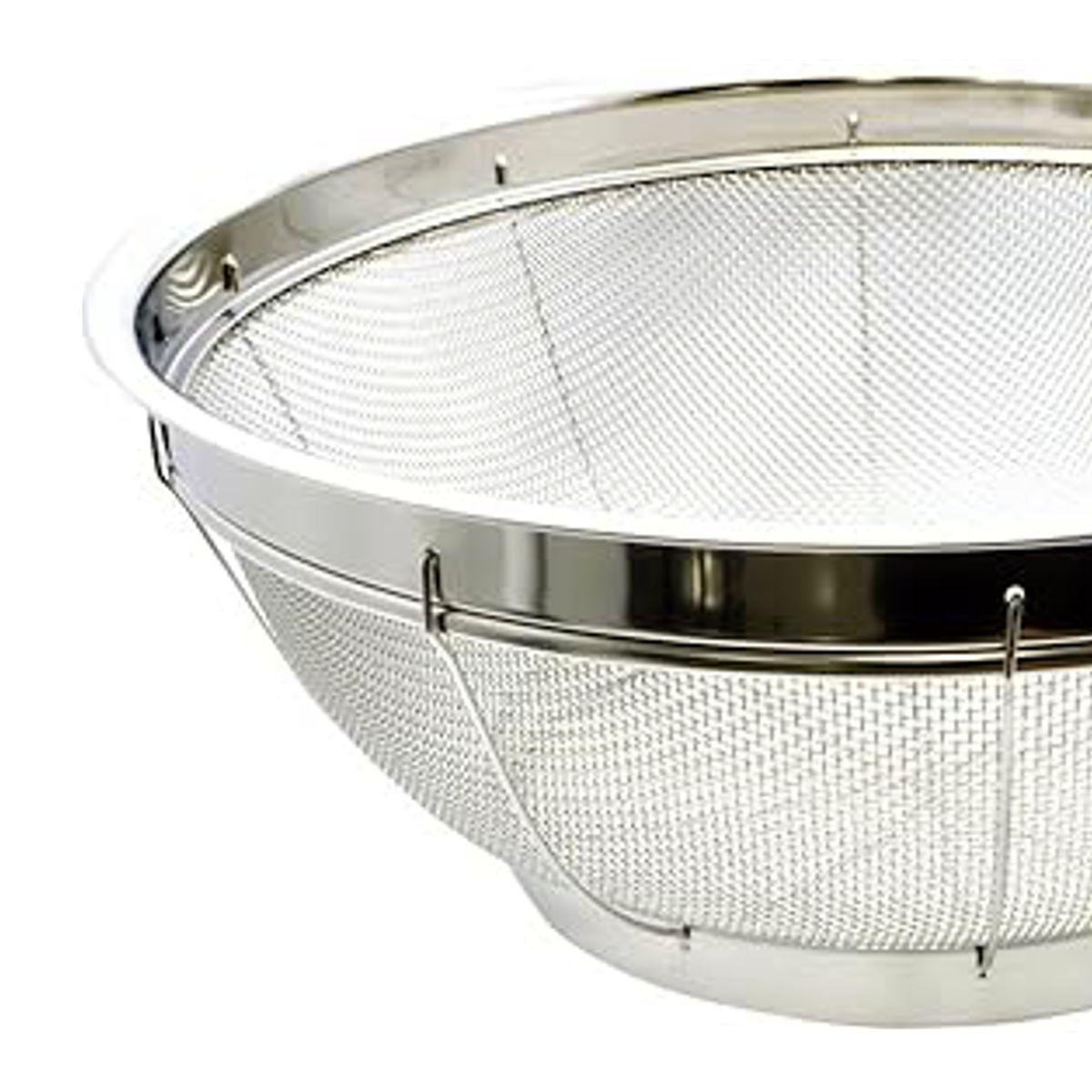 ザル 34cm 深型 NCD デラックス深型ザル 貝印 ( ステンレスザル 丸型 大きい メッシュ 34センチ 水切り 湯切り ステンレスざる 調理用ザル 脚付き 下ごしらえ )