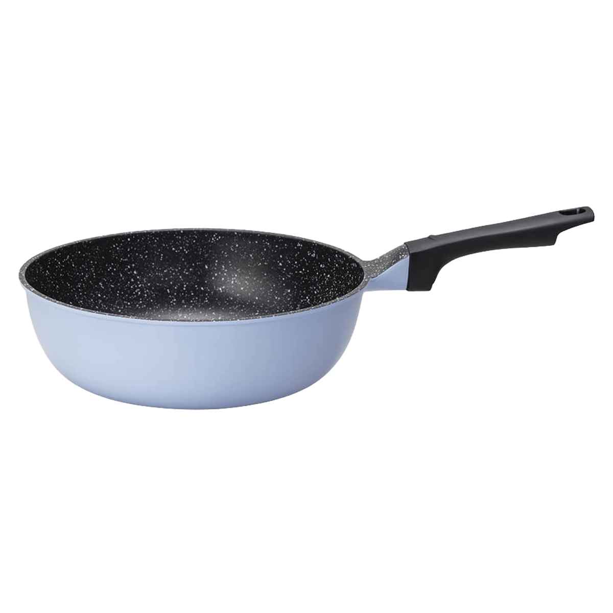 いため鍋 24cm ラクカルいため鍋 フッ素加工 貝印 ( ガス火専用 深型 炒め鍋 ふっ素加工 軽量 軽い 24センチ フッ素コーティング アルミ製 こびりつきにくい 焦げ付きにくい 調理用品 )