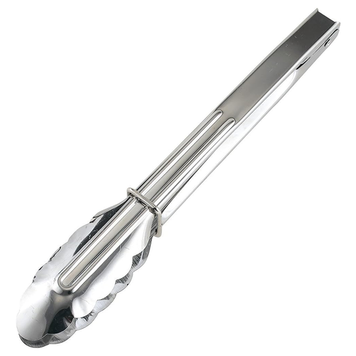 トング 24cm wellness ステンレス製 貝印 （ ステンレストング 料理 コンパクト キッチンツール ストッパー付き キッチン用品 調理器具 アウトドア キャンプ 炭 焼肉 ）