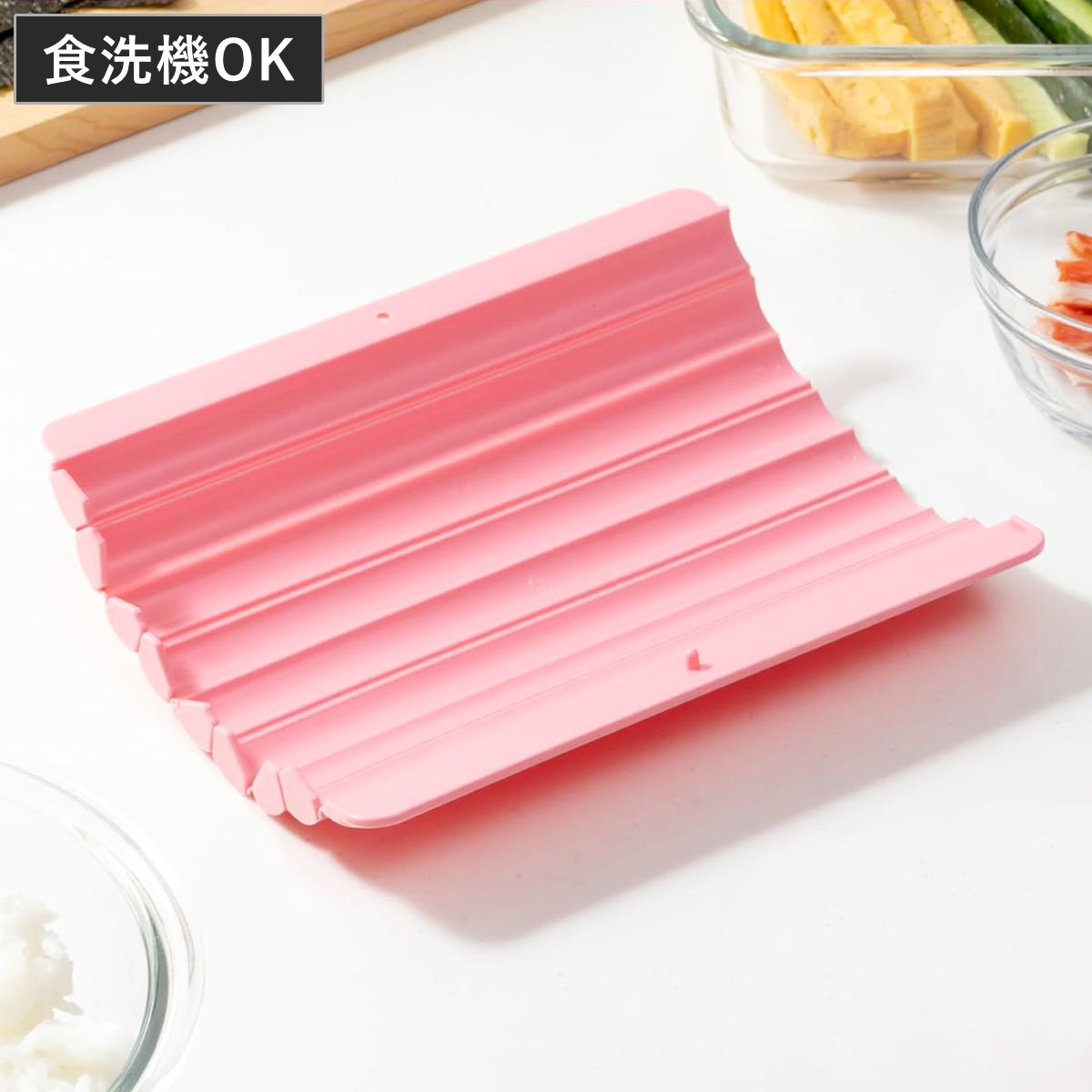 巻きす 花型 食洗機対応 貝印 （ まきす まき寿司 太巻き 手巻き寿司 お寿司 おすし 恵方巻 簡単 便利 プラスチック ごはん 海苔巻き 食洗機 対応 ）
