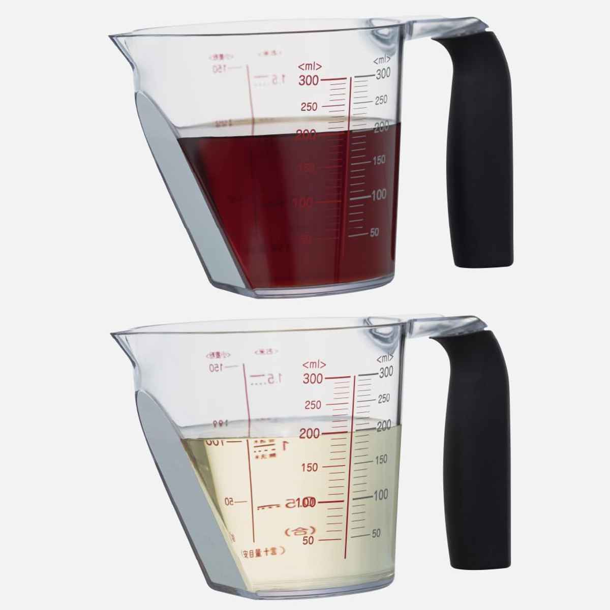 計量カップ 300ml 上から量れる洗いやすい計量カップ 貝印 ( メジャーカップ 取っ手付き 計量器具 料理用 食洗機対応 目盛り付き 目盛りが見やすい 液体 計量 調味料 水 お米 300ML )