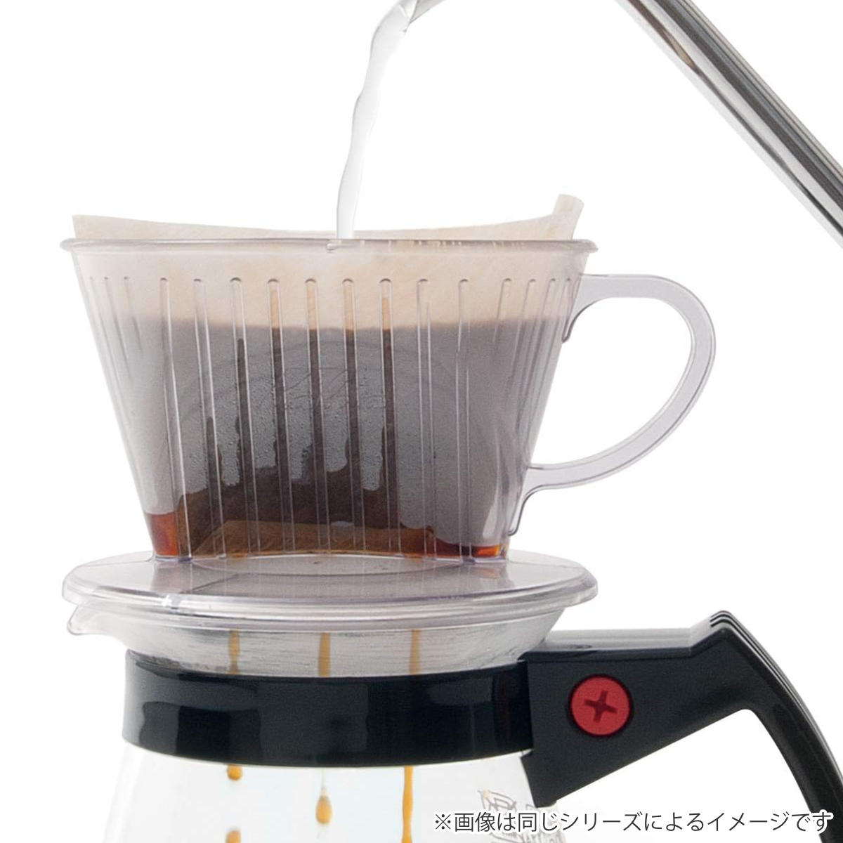 Kalita カリタ ドリッパー 102-DL ( 2?4人用 つば広タイプ 三つ穴構造 ドリップ コーヒー コーヒードリッパー おしゃれ シンプル 軽量 使いやすい 割れにくい 珈琲 用品 器具 コーヒーウェア ハンドドリップ )