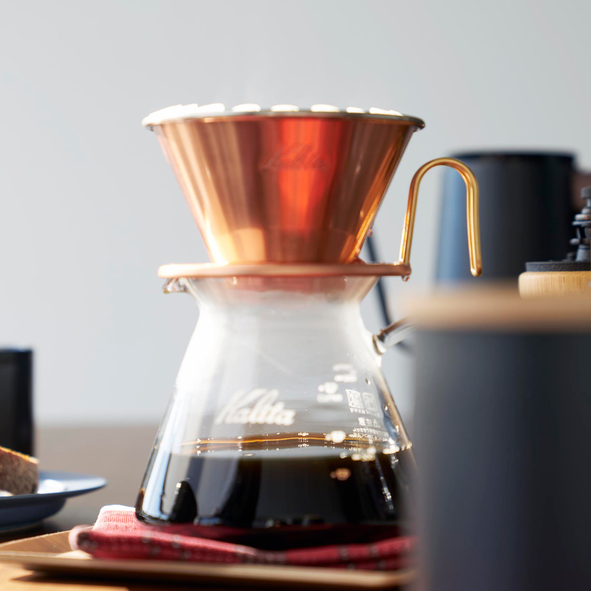 Kalita カリタ ドリッパー WDC-185 ( 2?4人用 銅製 日本製 三つ穴構造 ドリップ コーヒー コーヒードリッパー コーヒードリップ おしゃれ シンプル 珈琲 用品 器具 コーヒーウェア ハンドドリップ 3つ穴 )