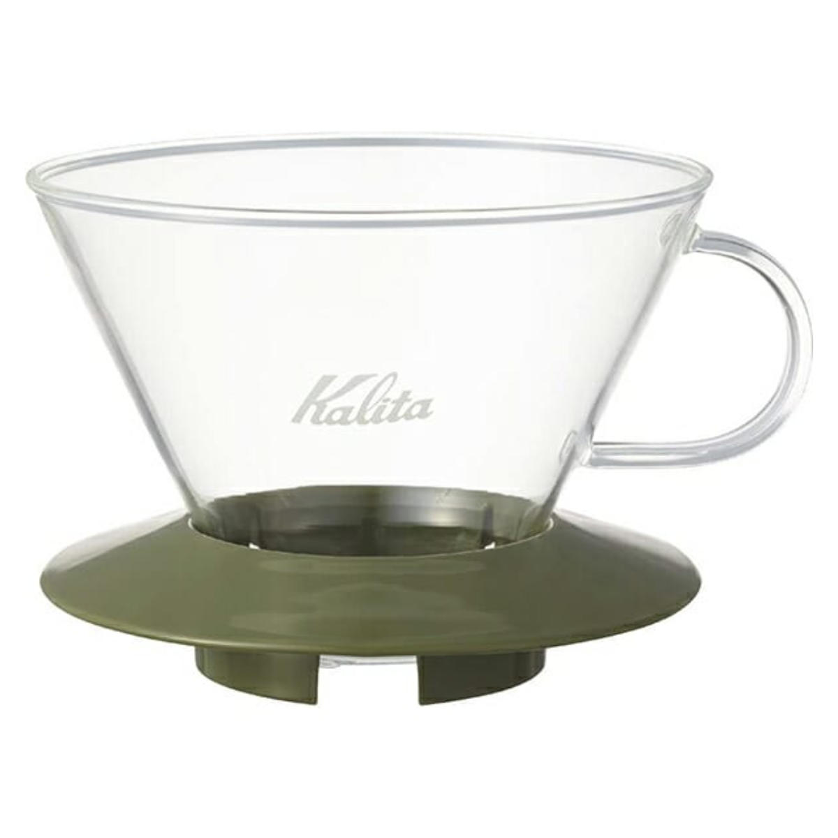 Kalita カリタ ドリッパー ガラスドリッパー185 ( 2?4人用 ガラス 耐熱ガラス 三つ穴構造 ドリップ コーヒー コーヒードリッパー コーヒードリップ おしゃれ 珈琲 用品 器具 コーヒーウェア ハンドドリップ 3つ穴 ) 【ブラック】 ブラック