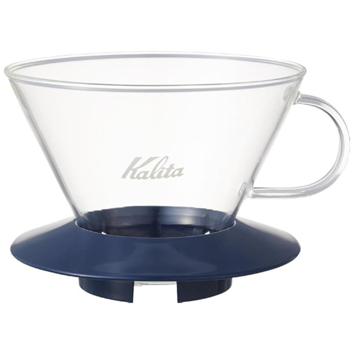 Kalita カリタ ドリッパー ガラスドリッパー185 ( 2?4人用 ガラス 耐熱ガラス 三つ穴構造 ドリップ コーヒー コーヒードリッパー コーヒードリップ おしゃれ 珈琲 用品 器具 コーヒーウェア ハンドドリップ 3つ穴 ) 【ブラック】 ブラック