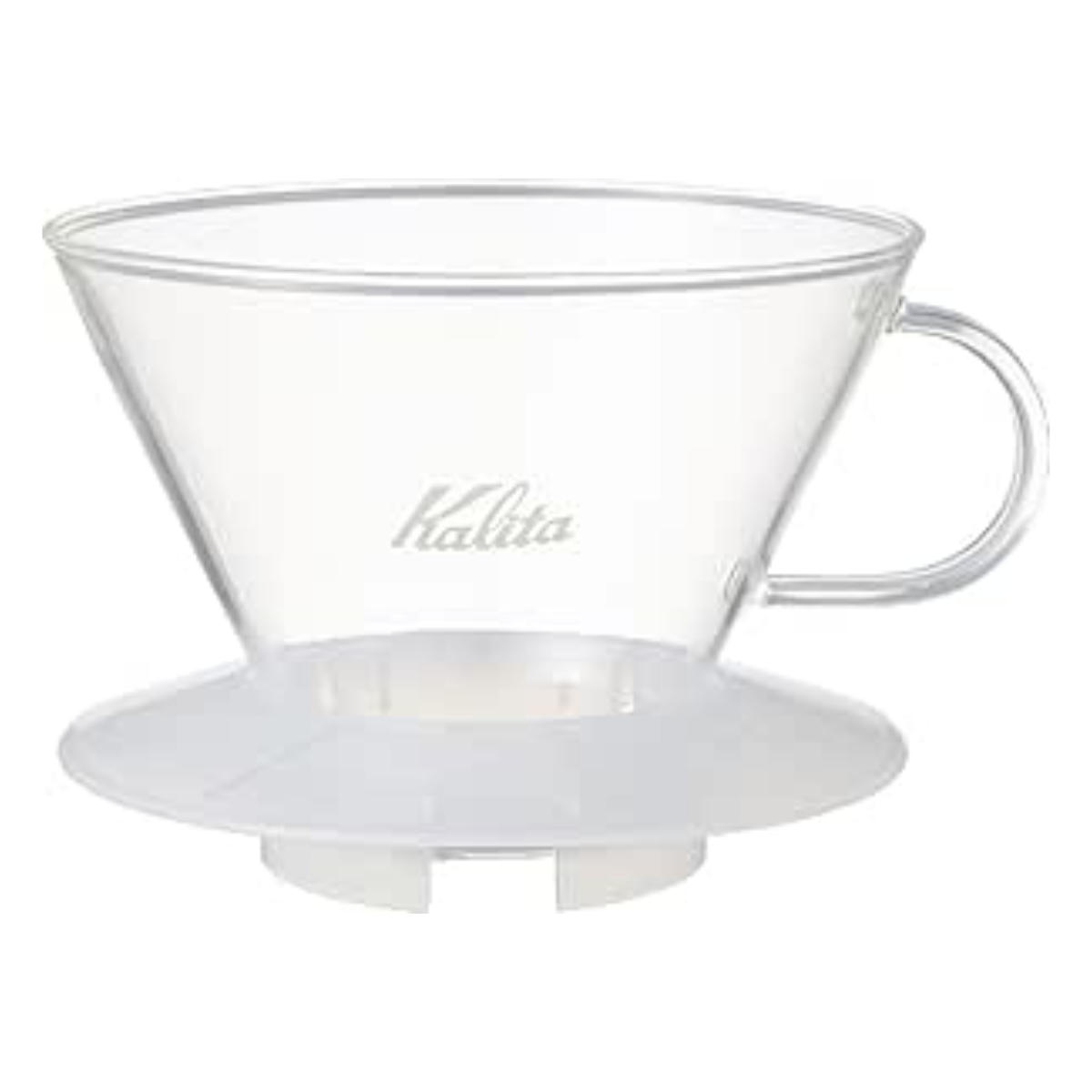 Kalita カリタ ドリッパー ガラスドリッパー185 ( 2?4人用 ガラス 耐熱ガラス 三つ穴構造 ドリップ コーヒー コーヒードリッパー コーヒードリップ おしゃれ 珈琲 用品 器具 コーヒーウェア ハンドドリップ 3つ穴 ) 【ブラック】 ブラック