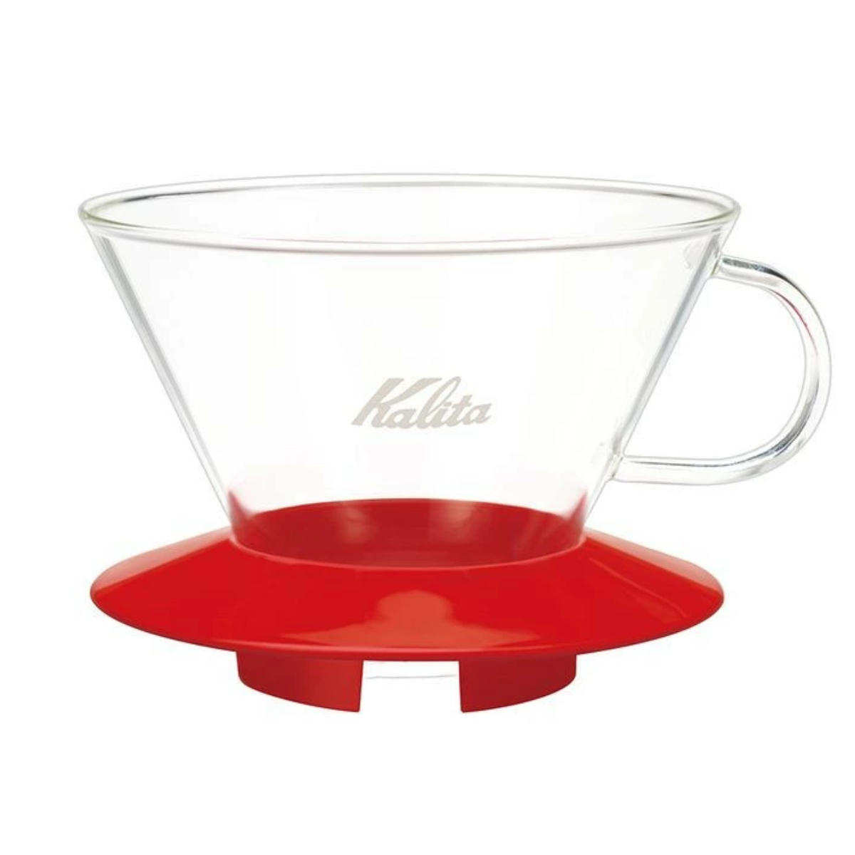 Kalita カリタ ドリッパー ガラスドリッパー185 ( 2?4人用 ガラス 耐熱ガラス 三つ穴構造 ドリップ コーヒー コーヒードリッパー コーヒードリップ おしゃれ 珈琲 用品 器具 コーヒーウェア ハンドドリップ 3つ穴 ) 【ブラック】 ブラック