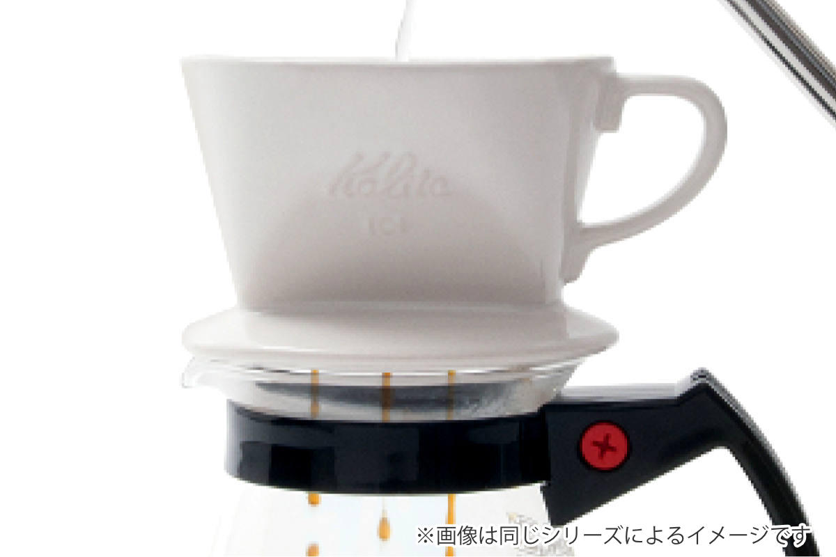 Kalita カリタ ドリッパー 101-ロト ブラック ( 1?2人用 陶器 三つ穴構造 コーヒー ドリップ コーヒードリッパー コーヒードリップ おしゃれ 珈琲 用品 器具 コーヒーウェア ハンドドリップ 3つ穴 )