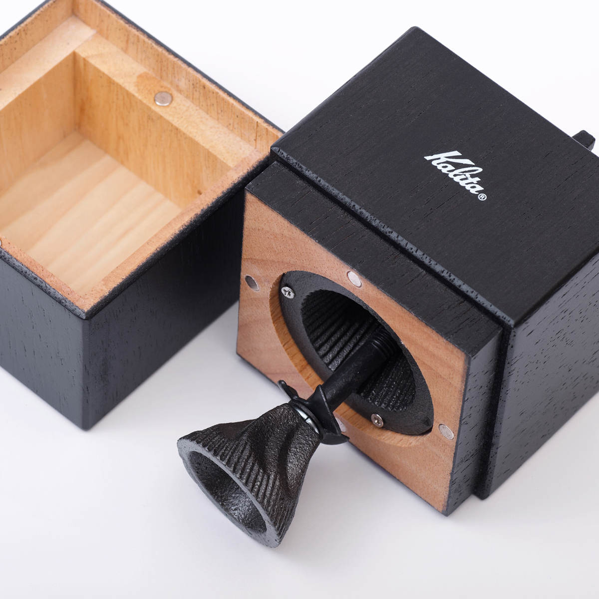 Kalita カリタ コーヒーミル キュービックミル ( 手挽き コーヒー コーヒー豆 ミル おしゃれ モダン スタイリッシュ 手動 ハンドコーヒーミル コーヒーグラインダー )