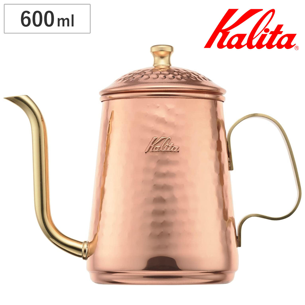 Kalita カリタ コーヒーケトル 600ml Cu ケトル 600 ( 銅製 日本製 コーヒー コーヒーポット ドリップケトル 細口 おしゃれ シンプル 珈琲 用品 )