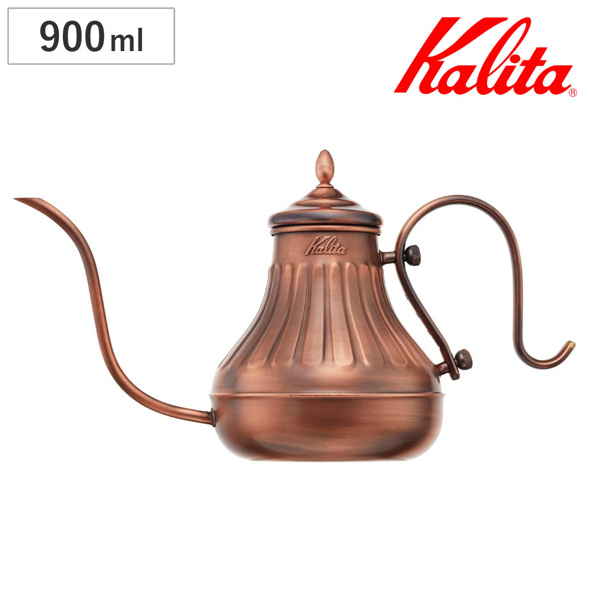 Kalita カリタ コーヒーケトル 900ml Cu ケトル 900 ( 銅製 日本製 コーヒー コーヒーポット ドリップケトル 細口 おしゃれ シンプル 珈琲 用品 )