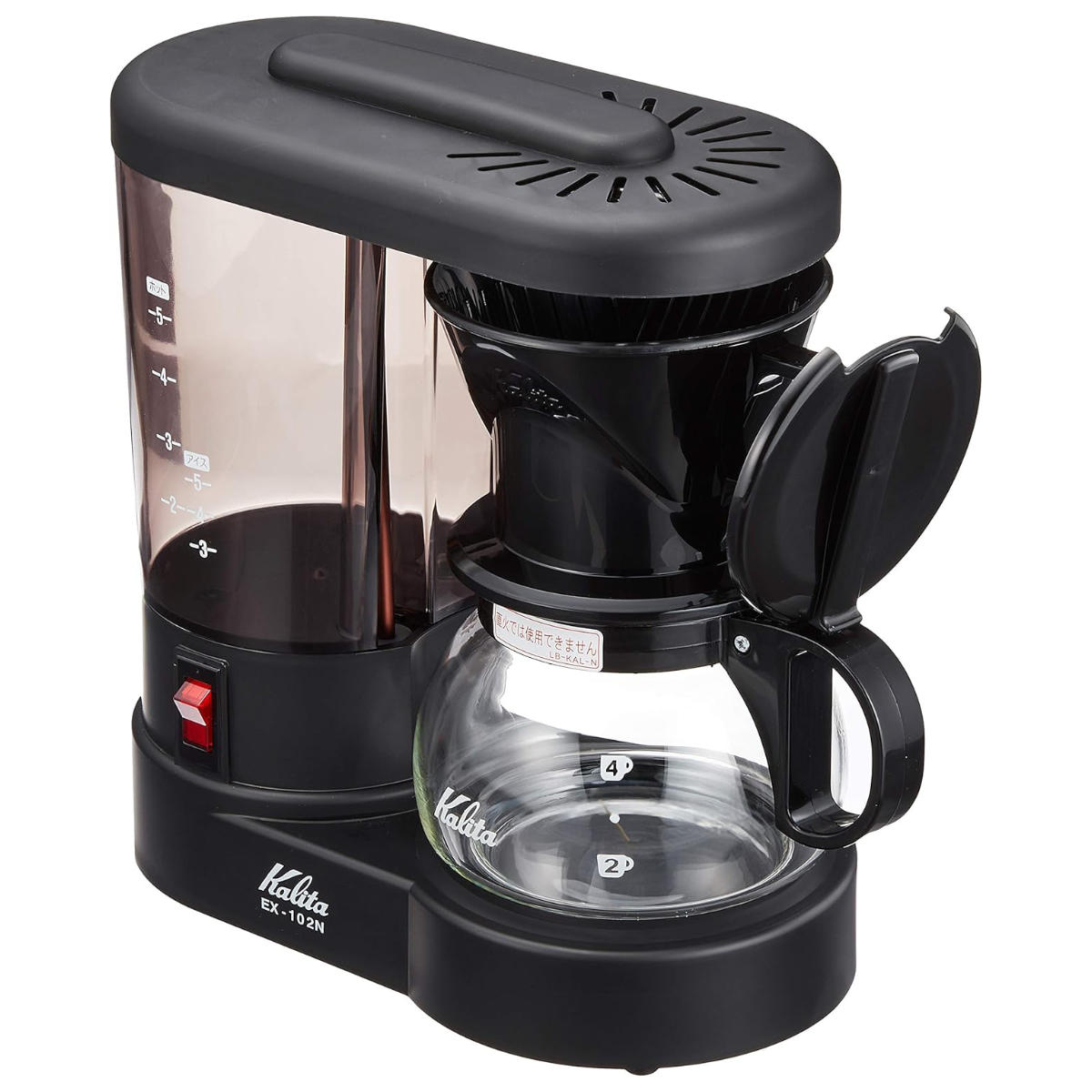 Kalita カリタ コーヒーメーカー EX-102N ブラック ( 5カップ サイフォン・浄水付き コーヒーマシーン コーヒー マシーン 日本製 おしゃれ ドリップコーヒー )
