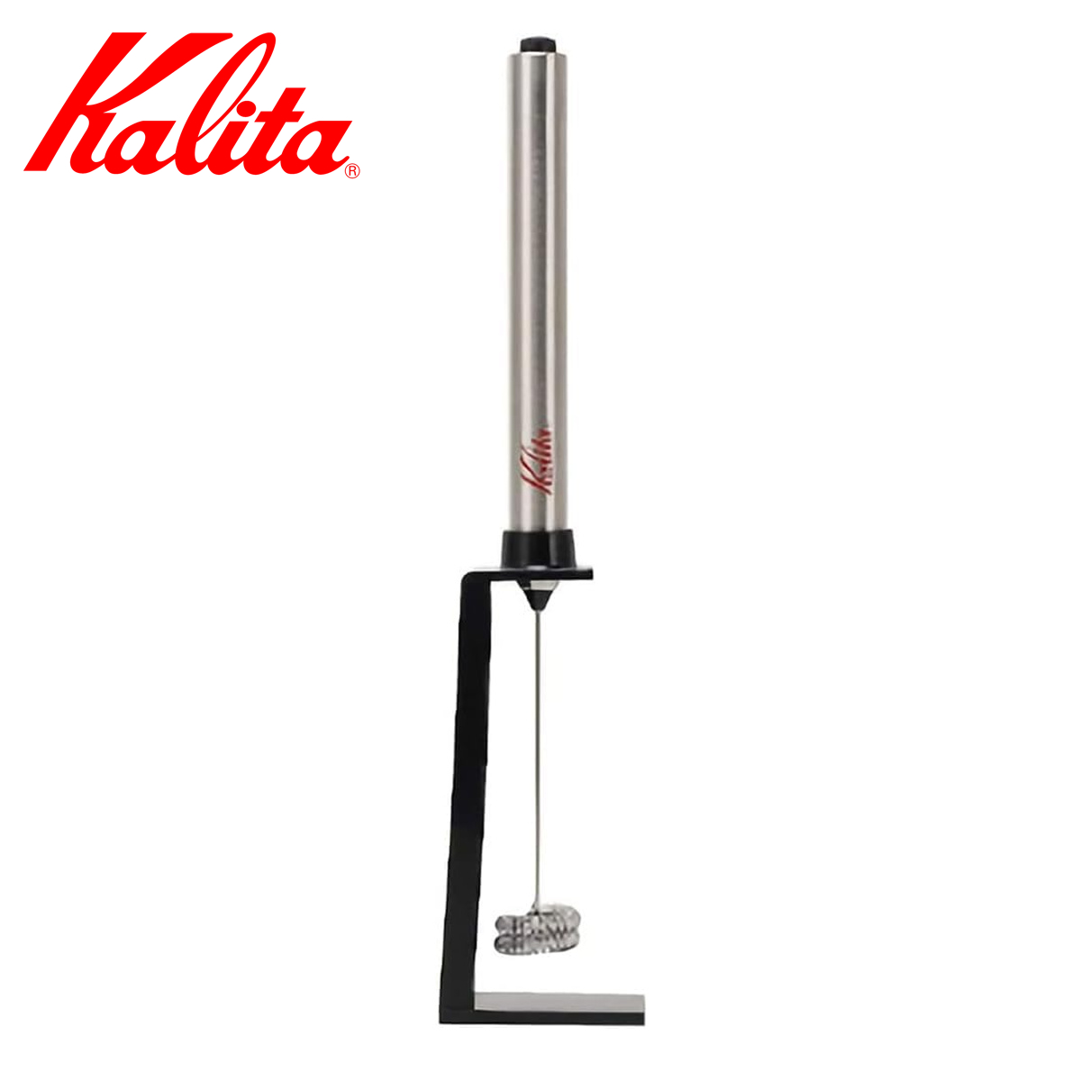 Kalita カリタ ミルクフォーマー スティックミルクフローサー ( 電動 電池式 ミルク泡立て器 生クリーム スタンド付き カフェラテ カプチーノ ふわふわ クリーミー 電池 )