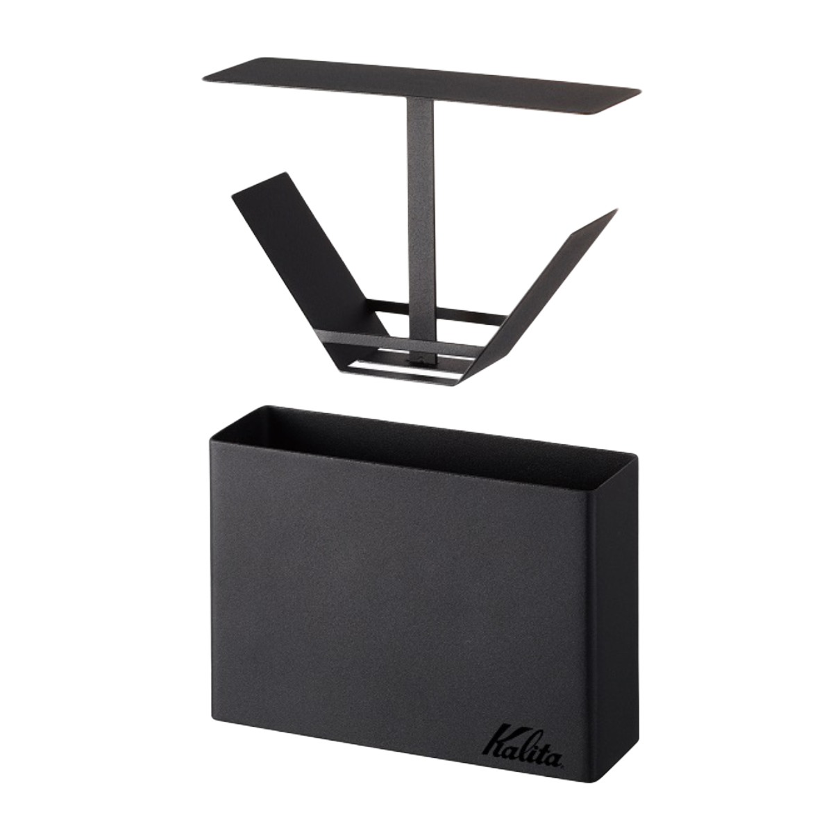 Kalita カリタ コーヒーフィルターケース BK ( 100枚収納可能 スチール コーヒー フィルター ロシ 濾紙 ろし 収納 収納ケース おしゃれ スタイリッシュ シンプル 101/102対応 )